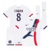 Paris Saint-Germain Fabian Ruiz #8 Bortedraktsett Barn 2024-25 Korte ermer (+ Korte bukser)